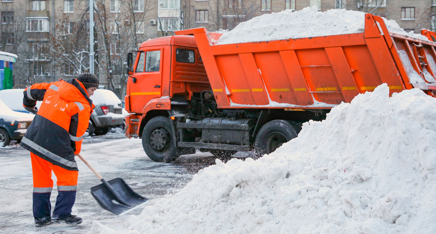 уборка снега москва